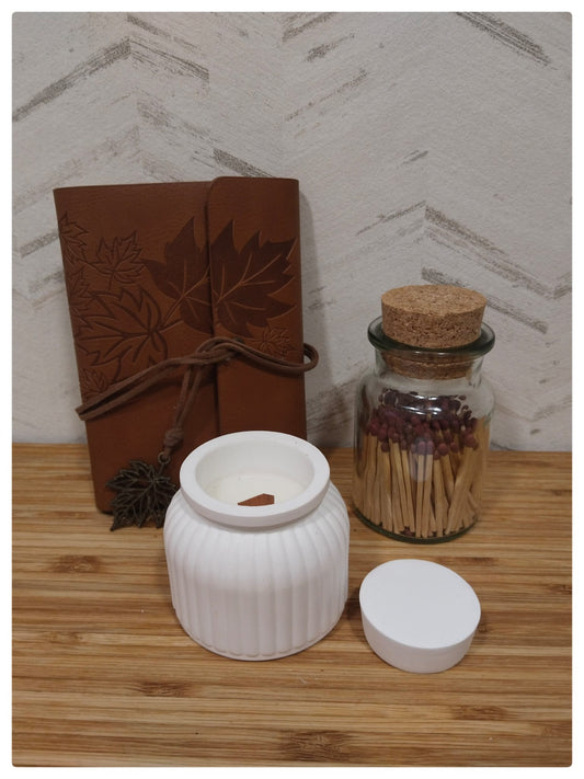 [Refugio Interior] Vela aroma castaña «Secreto de leña»