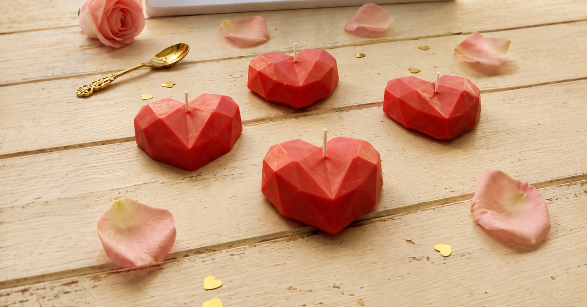 [Latidos de Cera] Velas corazón rojo «Latido Carmesí»