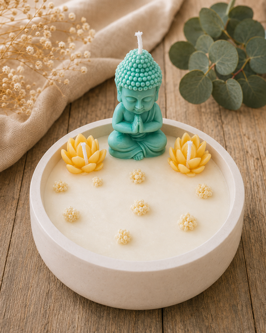 [Refugio Interior] Vela decorada aroma castaña «Susurro de roble»
