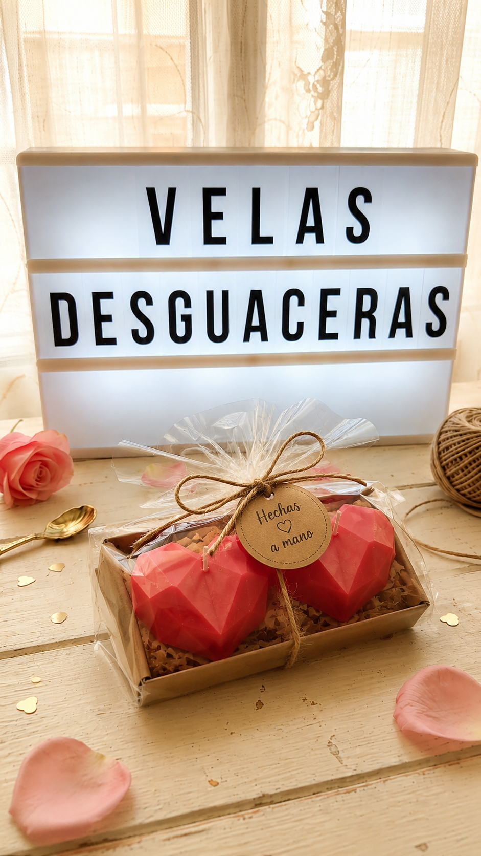 [Latidos de Cera] Velas corazón rojo «Latido Carmesí»