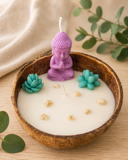 [Naturaleza en Calma] Vela de coco «Jardín Zen»