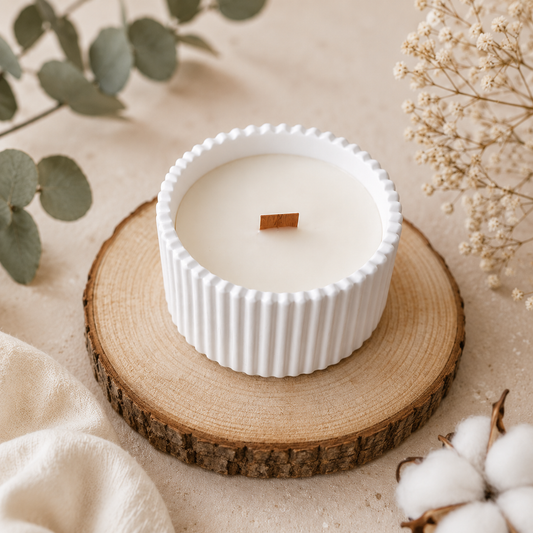 [Refugio Interior] Vela aroma castaña «Crepitar de calma»