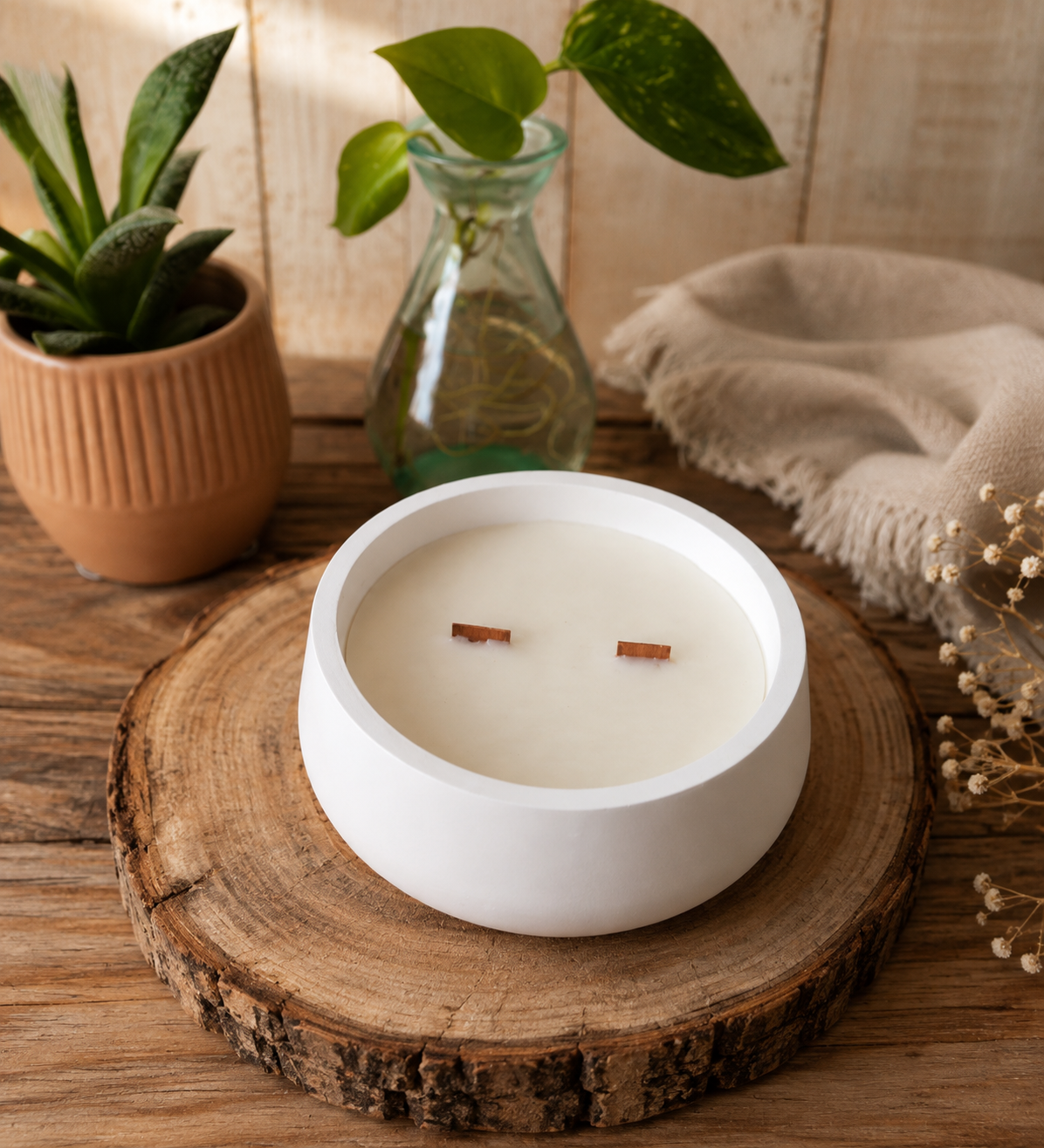 [Refugio Interior] Vela aroma castaña «Susurro de roble»