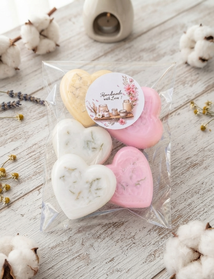 [Wax]  Corazones colorers aroma Flor de algodón