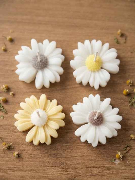 [Naturaleza en Calma] Margaritas flotantes blancas y amarillas