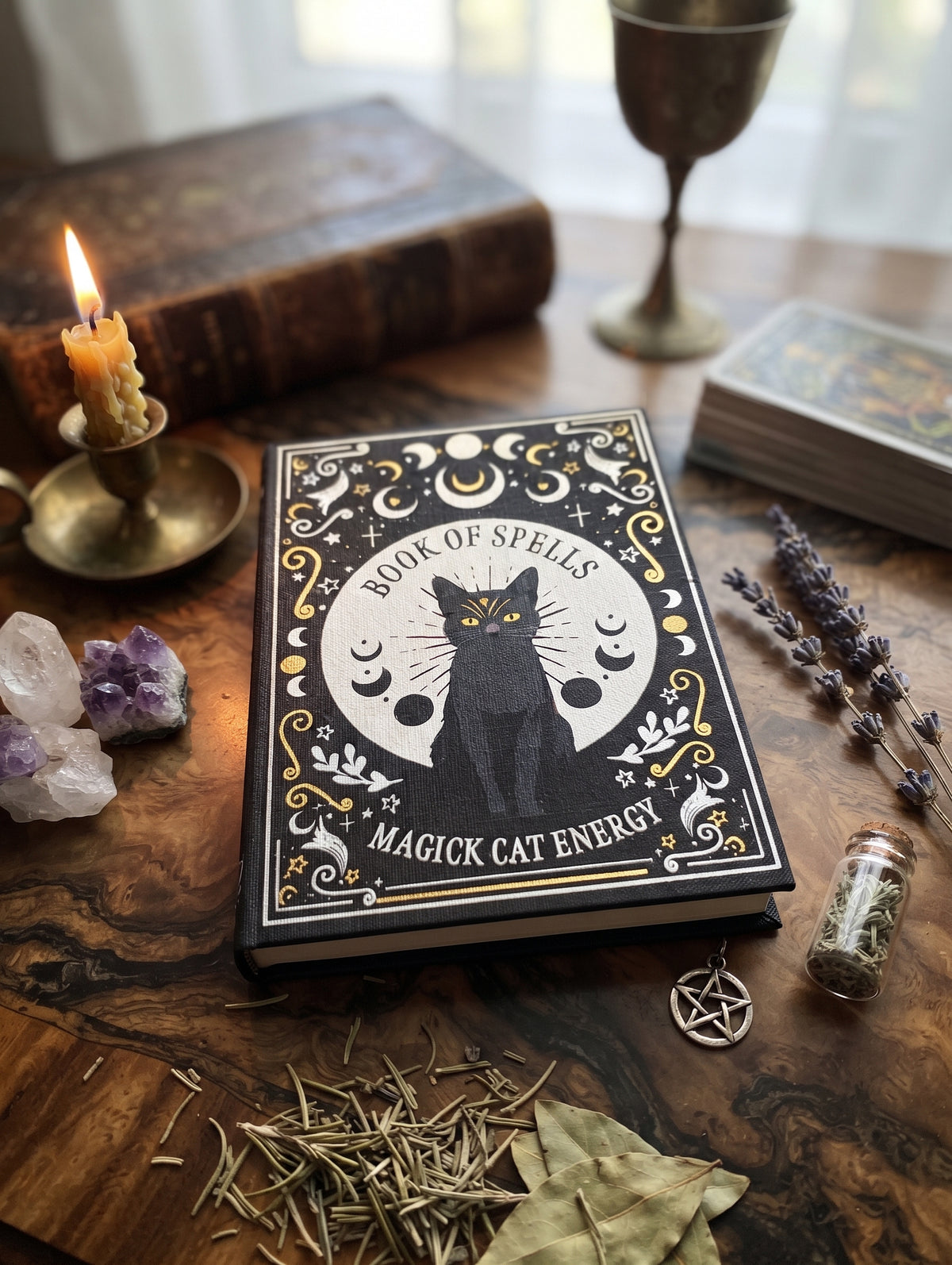 [Cofres de secretos] Caja-libro «Felino»