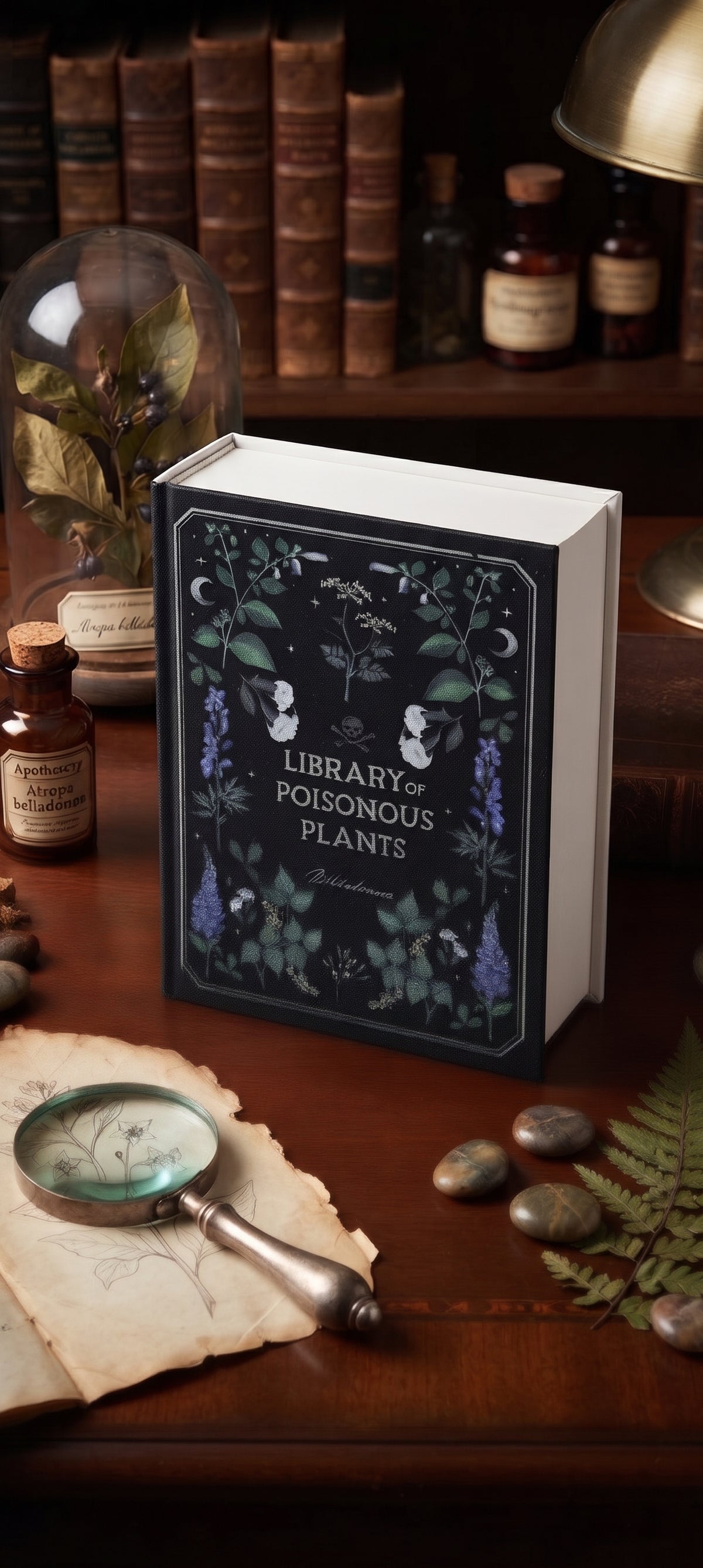 [Cofres de secretos] Caja-libro «Grimorio de plantas»