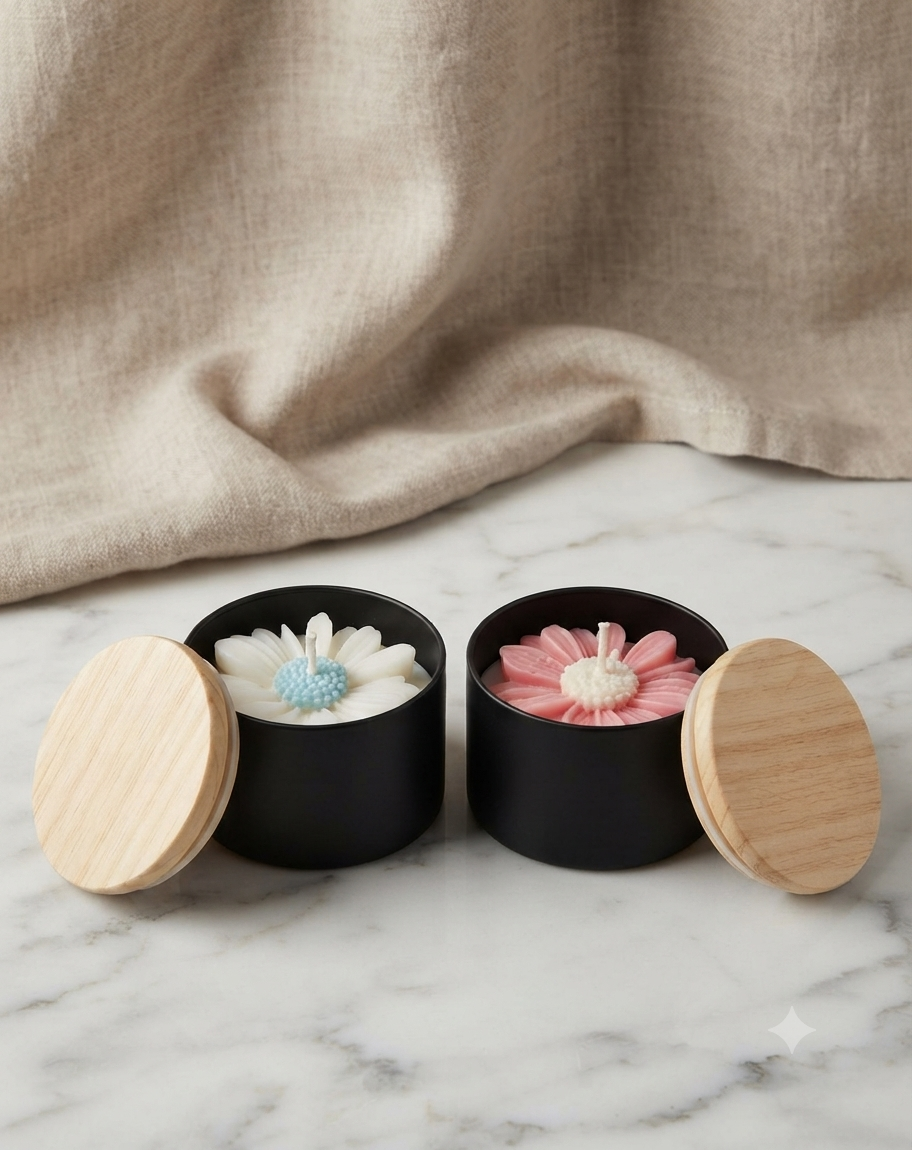 [Naturaleza en Calma] Vela aroma melocotón «Rosa vibrante»