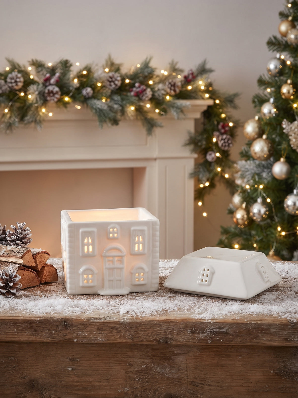 02. [Navidad] Quemador de Wax melts «Refugio blanco»