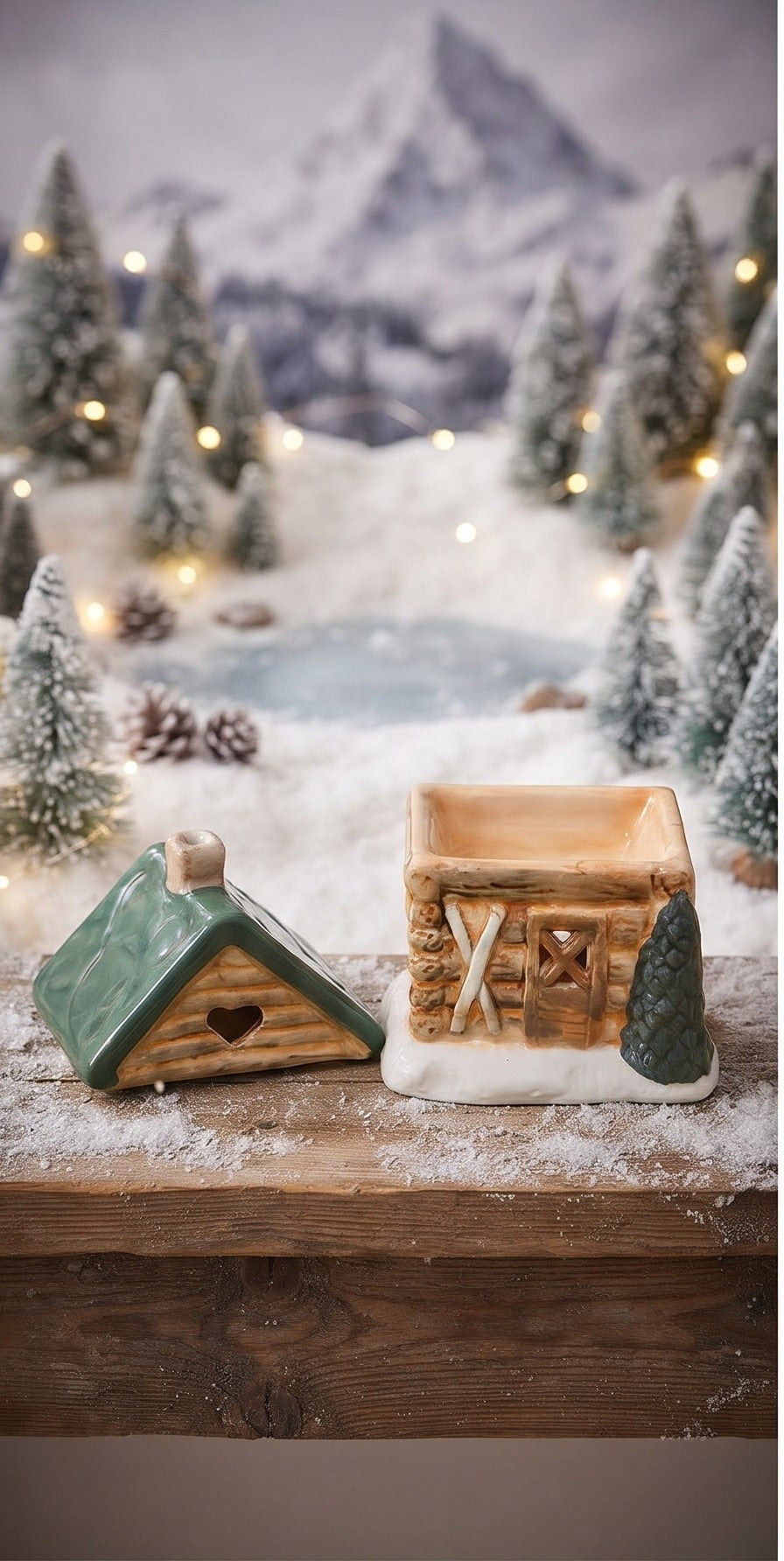 02. [Navidad] Quemador de Wax melts «Cabaña invernal»