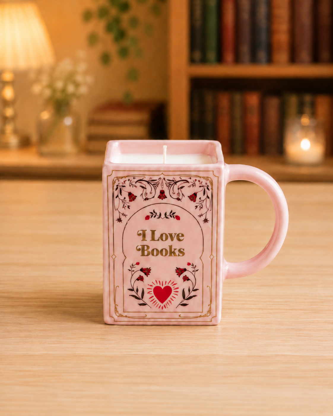 [Rituales de lectura] Taza «Entrepáginas Rosa · Fresa y nata»