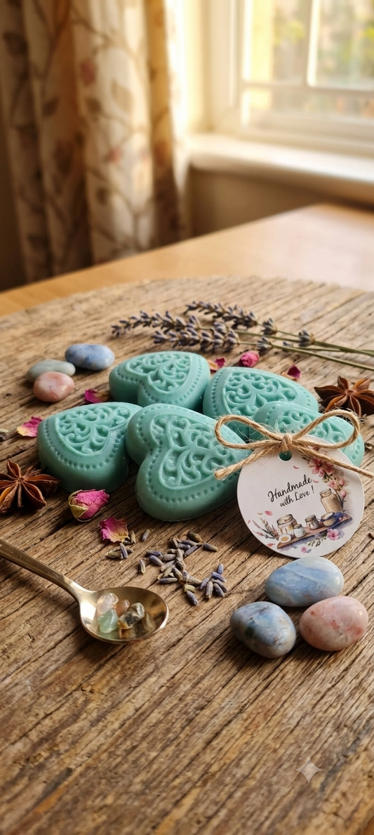 [Wax]  Corazones verdes aroma galleta caramelo