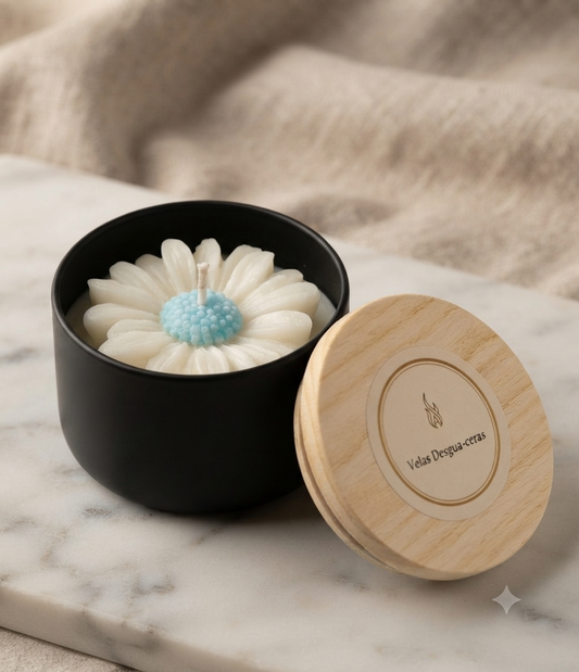 [Naturaleza en Calma] Vela aroma melocotón «Pétalos de cielo»