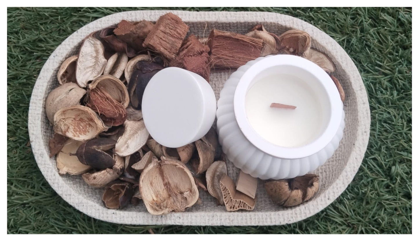 [Refugio Interior] Vela aroma castaña «Secreto de leña»